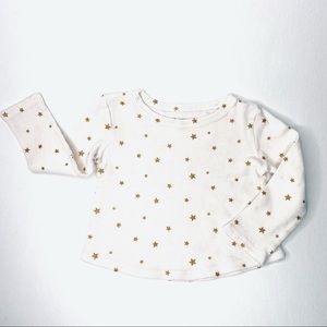 OLD NAVY gold star thermal long sleeve top 2T